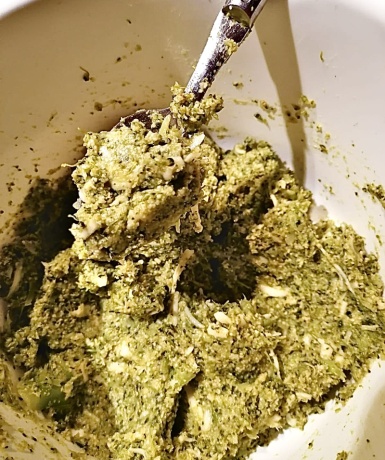 1. Schritt: Brokkoli-Masse zubereiten-