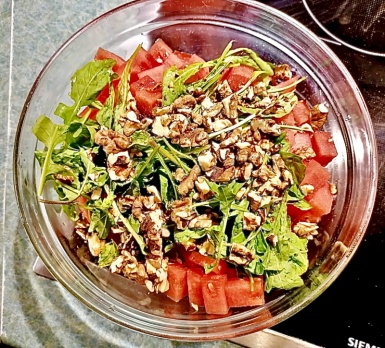 3. Schritt: Salat mischen-